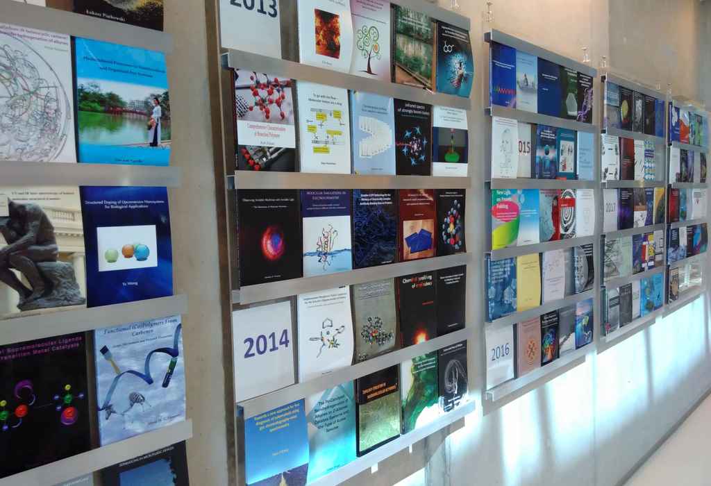 Thesis wall of fame at HIMS